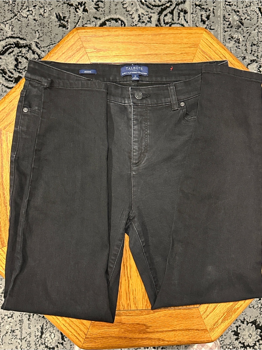 *TALBOTS* Black Simply Flattering Collection Jegging Skinny Leg Pant Jeans Sz 12 - Picture 5 of 8